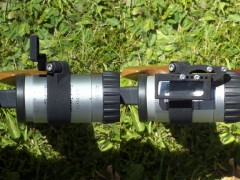 Folding-up magnifier, top  view