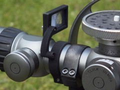 Magnifying window for the scope turret