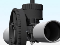Close-up view from shooting position