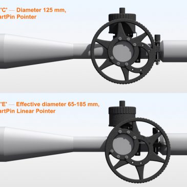 Dual-Core Sidewheel in its two mounting positions