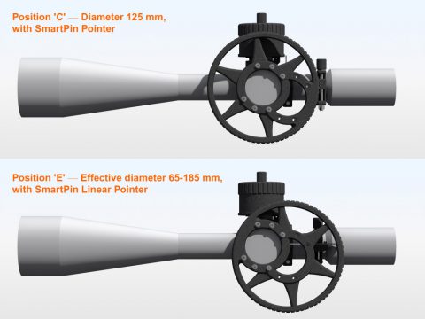 Dual-Core Sidewheel in its two mounting positions