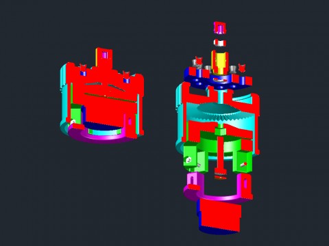 Turret cutaway – bottom view